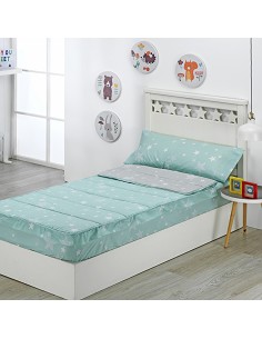 Saco Nórdico con Cremallera Edredón Ajustable Cama Infantil Estrellas Stars 2