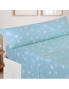 Juego de Sábanas Franela de Invierno 100% Algodón Stars 2