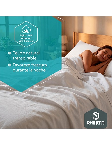 Funda Almohada Solapa 100% Algodón de Dhestia
