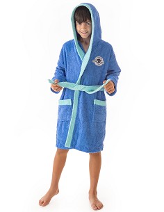 Albornoz Niños Adolescentes Algodón 100% Capucha y Bolsillos Pirata Blackbeard