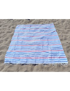 Toallas y Pareos con Flecos de Playa Grandes 100% Algodón