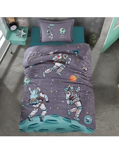 Funda Nórdica Infantil Juvenil Algodón Turco Astronaut