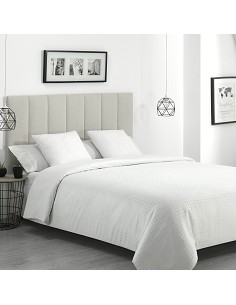 Funda Nórdica Hotel Tejido Satén Jacquard Cuadros con Cojines 2