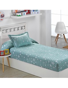 Colcha Bouti Ajustable Cama Nido Infantil y Juvenil de Verano Estrellas Agua