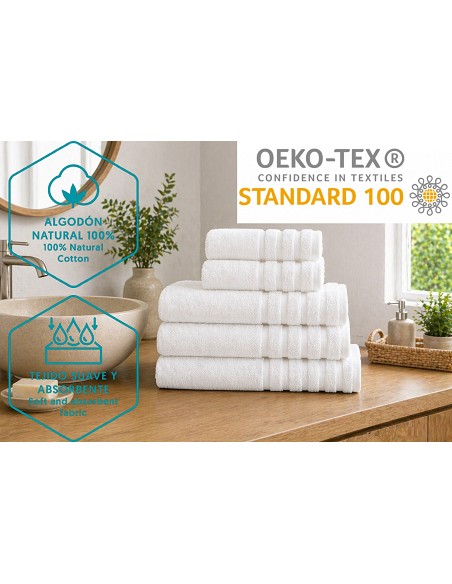Toalla de Baño Premium 100% Algodón de 550 gr Modelo Aitana