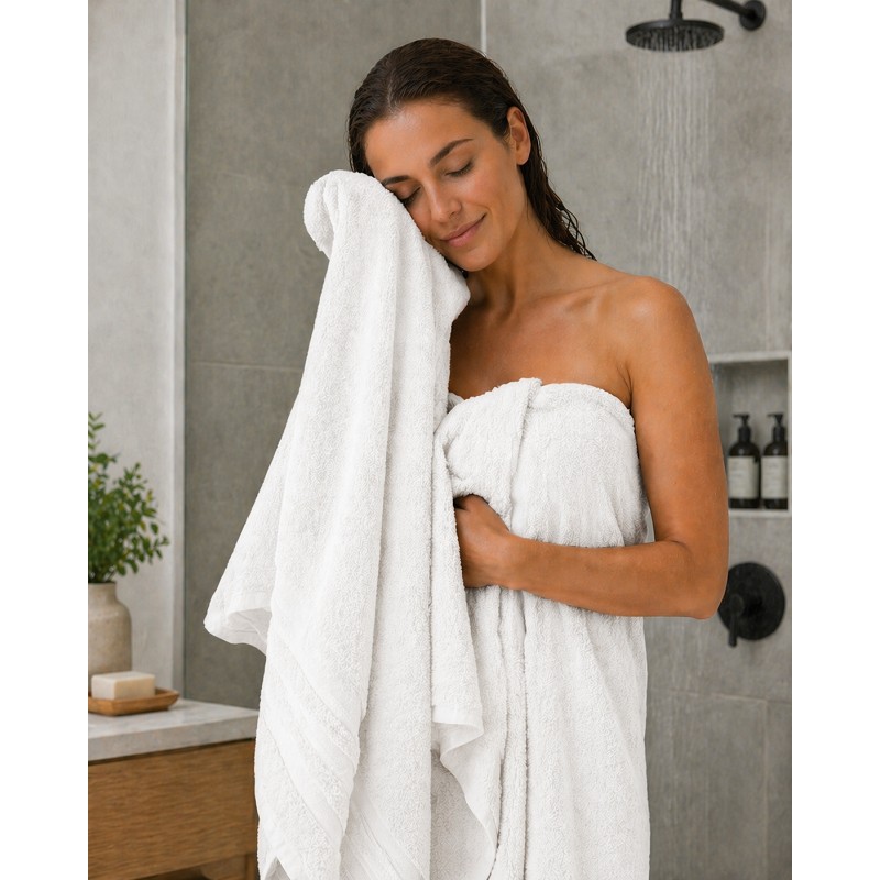 Toalla de Baño Premium 100% Algodón de 550 gr Modelo Aitana