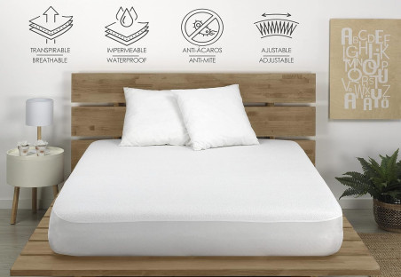 Protector de Colchón Impermeable y Transpirable 100% Algodón Irati