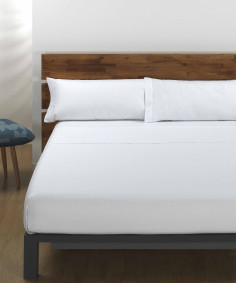 Juego de Sábanas Blancas para Hotel 100% Algodón Natural
