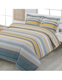 Funda Nórdica Etnica con Cojines Tejido Algodón y Poliéster Modelo Karima 2