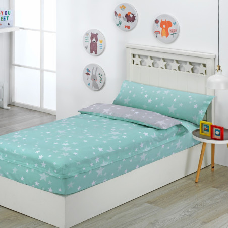 Saco Nordico 4 Estaciones Bajera Ajustable con Cremallera y Fuelle Stars Agua