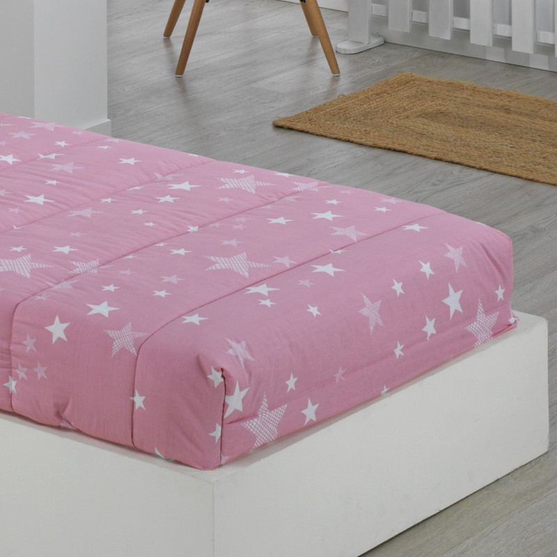Comprar Edredón Ajustable Infantil Cama 90 y Cama 105 Stars Rosa