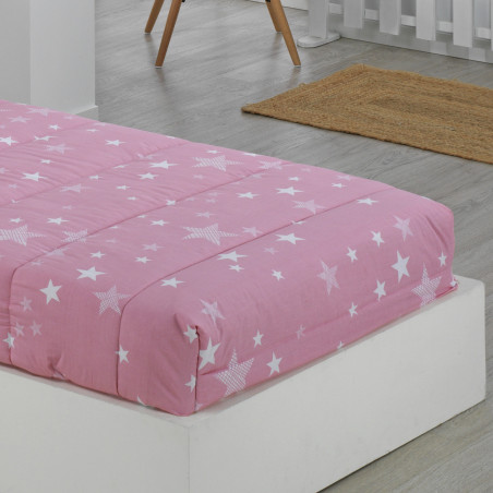 Comprar Edredón Ajustable Infantil Cama 90 y Cama 105 Stars Rosa
