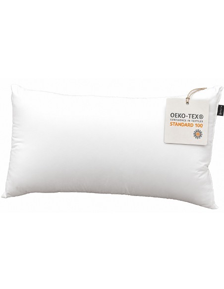 Almohada de Fibra Hueca Siliconada - Tejido Suave Microfibra - Firmeza Media - Oeko-Tex