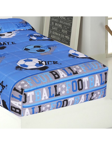 Comprar Edredón Ajustable Cama Infantil Fútbol Quick