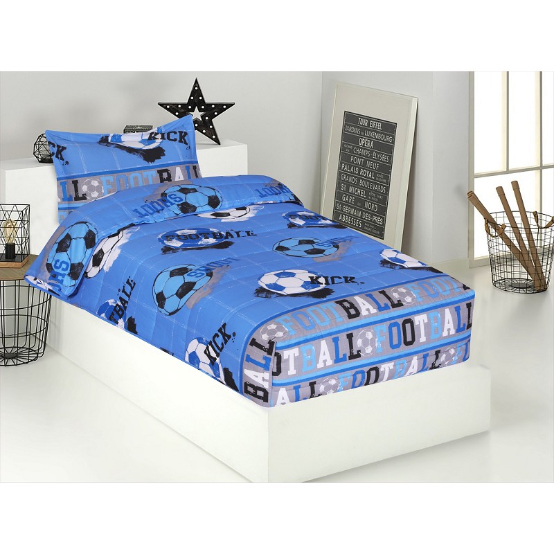 Comprar Edredón Ajustable Cama Infantil Fútbol Quick