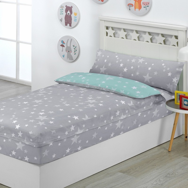 Saco Nordico 4 Estaciones Bajera Ajustable con Cremallera y Fuelle Stars Gris