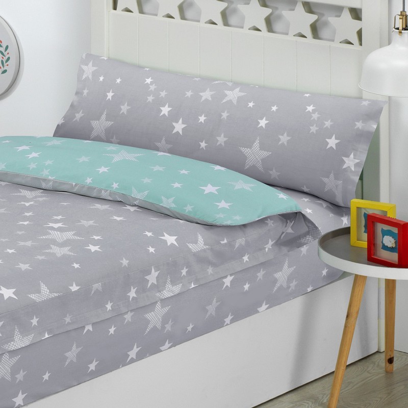 Saco Nordico 4 Estaciones Bajera Ajustable con Cremallera y Fuelle Stars Gris