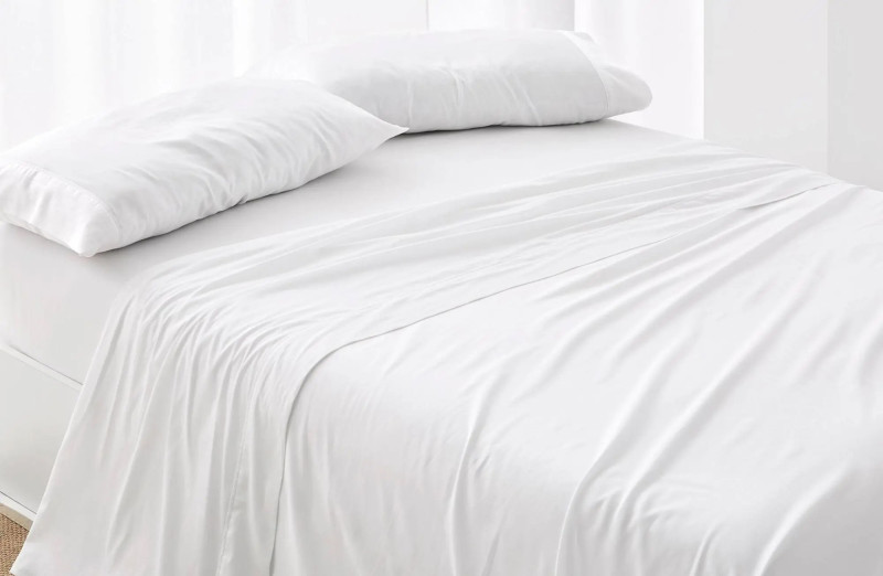 Sábana Encimera Premium Hotel Blanca - 180 Hilos y 140 Gramos - Tejido Mercerizado PoliAlgodón