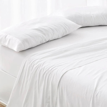 Funda Almohada Premium Hotel Blanca - 180 Hilos y 140 Gramos - Tejido Mercerizado PoliAlgodón