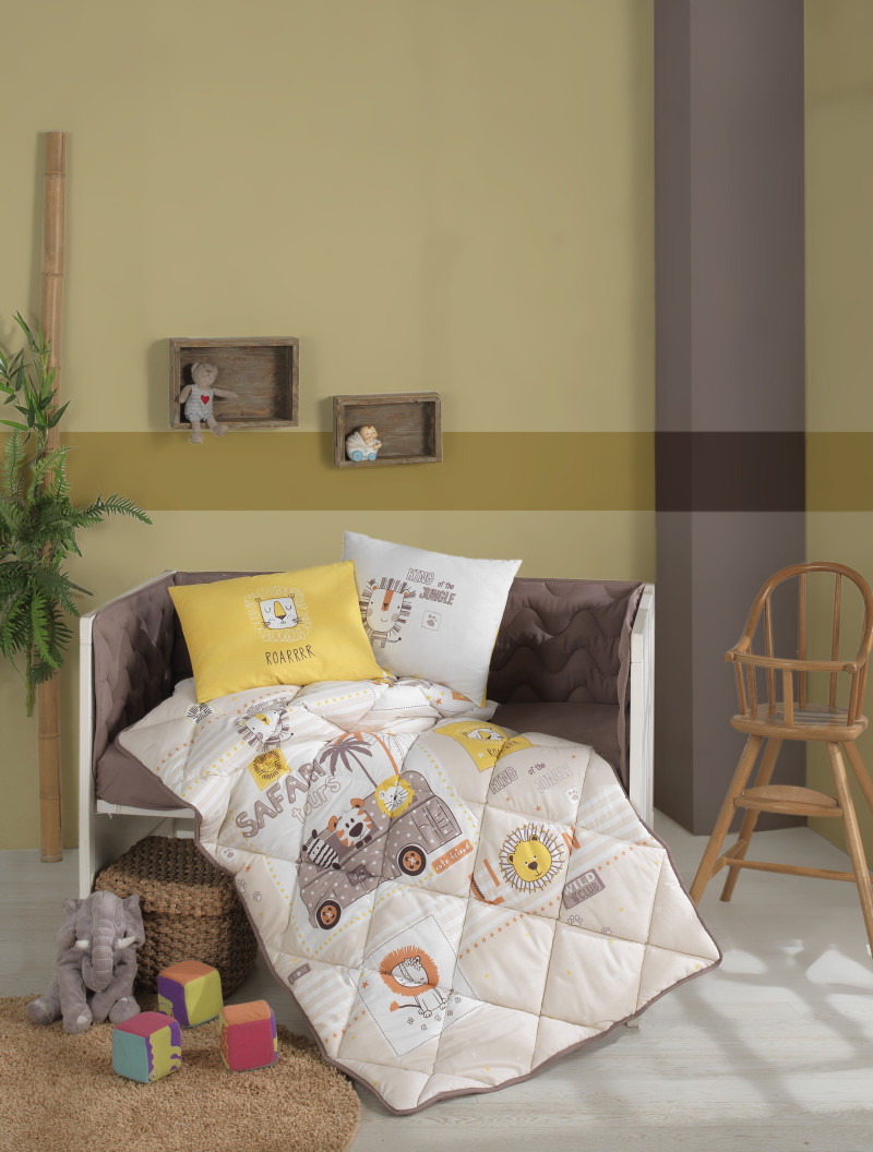 Conjunto de Edredón para Cuna Safari 100% Algodón Turco