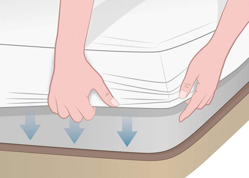 Cubrecolchón Reversible Nubes de Dhestia