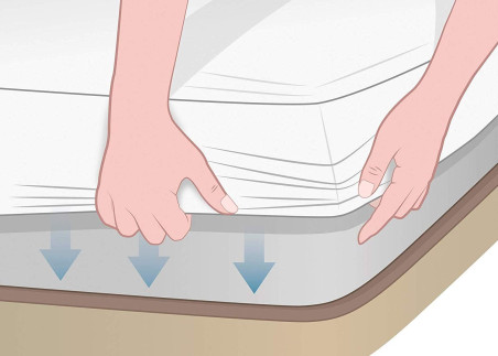 Cubrecolchón Reversible Nubes de Dhestia