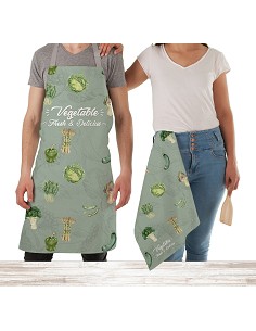 Juego Delantal y Paños Cocina Vegetable 2