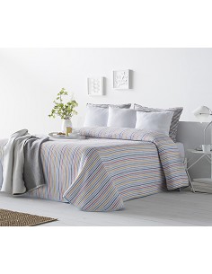 Colcha Rayas Multicolor Sofia de Dhestia 2