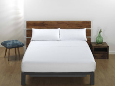 Juego de Sábanas Blancas Hotel Polialgodón 50/50 2