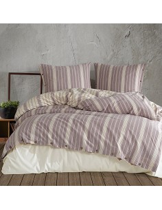 Funda Nórdica Étnica 100% Algodón Turco Cierre Botones Organic Lila de Sibiles 2