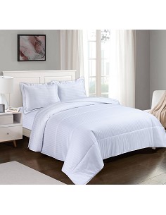 Colcha Bouti Cutí Rayas 200 Hilos con Cojines