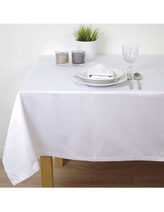 Mantel Hostelería de Tela Blanca Satén Polialgodón 2