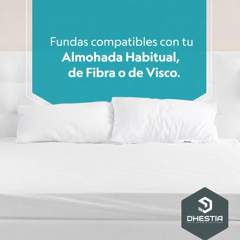 Funda Almohada Solapa 100% Algodón de Dhestia