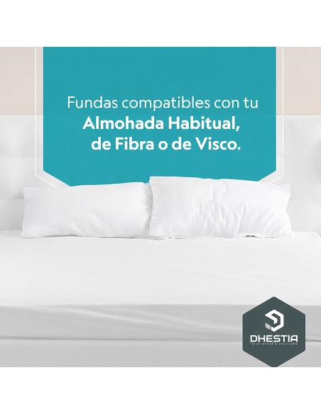 Funda Almohada Solapa 100% Algodón de Dhestia