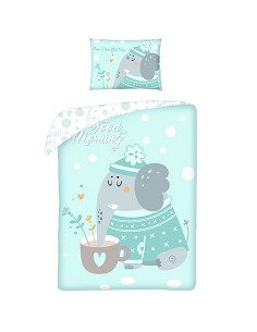 Funda Nórdica Cuna 100% Algodón Good Morning Elephant
