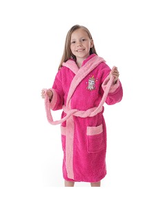 Albornoz Infantil Niña Algodón Natural 100% Capucha y Bolsillos Sweet Dreams