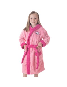 Albornoz Infantil Niña Algodón Natural 100% Capucha y Bolsillos New Unicorn 2
