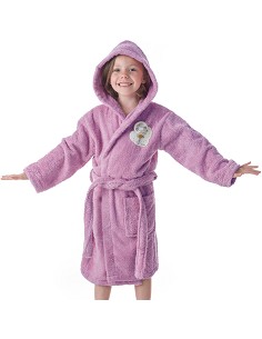 Albornoz Infantil Niña Algodón Natural 100% Capucha y Bolsillos Do Magic 2